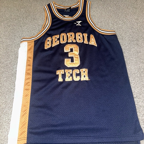 Stephon Marbury Georgia Tech College Basketball Jersey #3 Starbury S - Picture 1 of 9